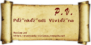 Pünkösdi Viviána névjegykártya